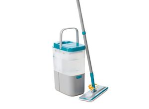 9010041023525 - - Everclean Mop mit Frischwasserpumpe Bodenwischer Set mit 2 Mikrofaserpads und Eimer geeignet für alle Arten von Böden und Oberflächen das