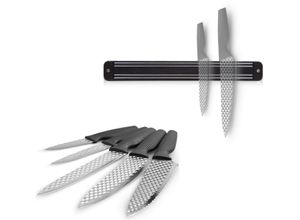 9010041026939 - Messer-Set MEDIASHOP Harry Blackstone Air Blade Kochmesser-Sets grau (schwarz edelstahlfarben) Küchenmesser-Sets Kochmesser-Sets inkl Magnetleiste