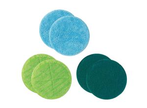 9010041032800 - Mediashop - Hurricane Floating Mop Ersatz-Pads – Mikrofaser-Pads für den Akku Wischer Floating Mop – saugfähige Wischmopp-Pads – 2x Mikrofaser-Pad