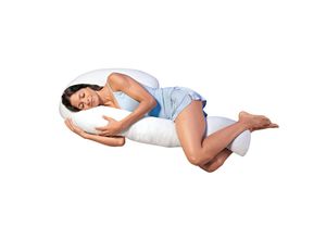 9010041050613 - Seitenschläferkissen MEDIASHOP Dreamolino SwanPillow Kissen 60x110 cm Funktionskissen Gr B H L 60 cm x 15 cm x 110 cm weiß Füllung PolyesterBaumwolle Bezug Polyester