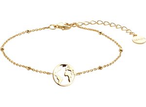 9010050085163 - Damen Armband Weltkugel XS2986G 925er Silber gold