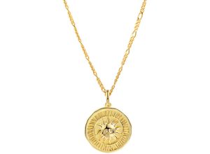 9010050147281 - Damen Kette mit Anhänger 925er Sterlingsilber gold