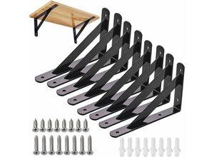 9010050198078 - Cyslmuk - Wandregalhalterung 6er-Pack feste Regalhalterungen 90 Grad robuster Metall-Schwimmrahmen 15 x 95 cm 9010050198078 - Cyslmuk - Wandregalhalterung 6er-Pack feste Regalhalterungen 90 Grad robuster Metall-Schwimmrahmen 15 x 95 cm