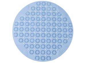 9010050206148 - Cyslmuk - 1 Stück blaue runde Massage-Badematte 55 x 55 cm rutschfeste Duschmatte antibakterielle Badematte maschinenwaschbare Duschmatte