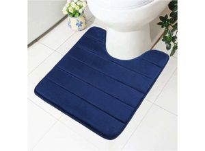 9010050215706 - 50 x 60 cm Badematte aus Memory-Schaum – rutschfeste Unterseite – weich – wasserabsorbierend – für Toilette und Badezimmer Memory-Schaum Marineblau 9010050215706 - 50 x 60 cm Badematte aus Memory-Schaum – rutschfeste Unterseite – weich – wasserabsorbierend – für Toilette und Badezimmer Memory-Schaum Marineblau