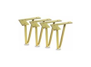 9010050232109 - Cyslmuk - Set mit 4 15 cm goldfarbenen Möbelbeinen aus Metall für Schrank TV-Schrank Kommode DIY-Projekt 9010050232109 - Cyslmuk - Set mit 4 15 cm goldfarbenen Möbelbeinen aus Metall für Schrank TV-Schrank Kommode DIY-Projekt