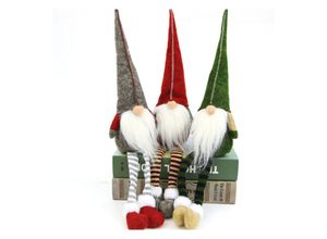 9010050237357 - 3er-Pack Plüsch-Weihnachtsornamente – Weihnachtsmann-Ornamente – Weihnachtsdekorationen für Zuhause Restaurant Büro