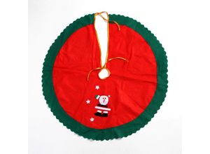 9010050237500 - Cyslmuk - Grinch Weihnachtsbaumrock Weihnachtskalender Countdown Geschenktüte Weihnachtsbaumanhänger-Dekoration 90 cm