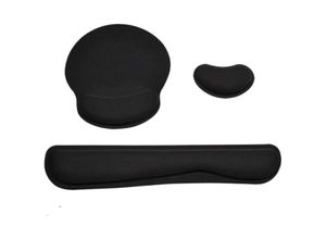 9010050237654 - Cyslmuk - Tastatur-Handballenauflage-Set ergonomisches Mauspad mit rutschfester Handgelenkauflage Memory-Schaum-Mauspad für Computer Laptops