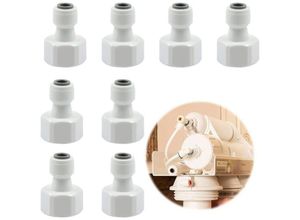 9010050249329 - Cyslmuk - 8-teiliger Luftreiniger-Adapter Wasserfilter-Anschluss – Stromversorgung Schlauchanschluss 1 2-Zoll-Gewindeanschluss konvertierbar in