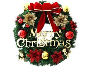 9010050252909 - Cyslmuk - 30 cm Weihnachtskranz Weihnachtsdekoration Simulationskranz Fenster Türbehang Weihnachts-Einkaufszentrum-Szenen-Requisiten