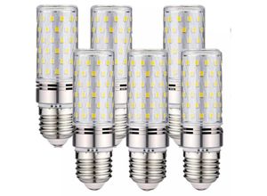 9010050256419 - 6er-Pack E27-LED-Glühbirne – 16 W Kaltweiß 6000 K 1600 lm (entspricht einer 150-W-Halogenlampe) AC 200–240 V nicht dimmbar großer