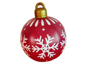 9010050258239 - Cyslmuk - 60 cm großer Weihnachtsball transparenter Ball riesiger aufblasbarer Weihnachtsball aufblasbarer Weihnachtsball für den Außenbereich