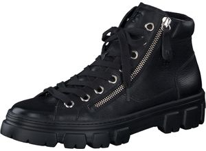 9010095713427 - paul green Schnürstiefeletten Reißverschluss Leder für Damen schwarz 405