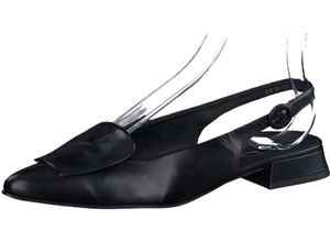 9010095878744 - paul green Riemchensandalen Dornschließe Leder für Damen schwarz 385