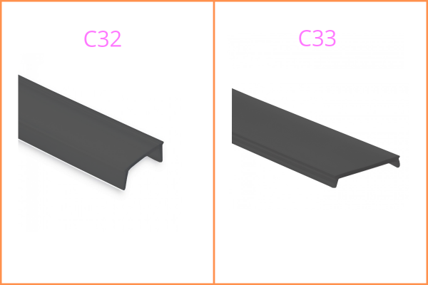 9010111005314 - Kunstoffblende schwarz zu LED-Aluprofil YL1-3 7 8 13 und YN4-7