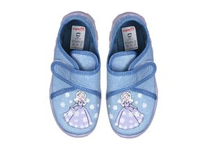 9010159184743 - - Klett-Hausschuhe BONNY - SCHNEEPRINZESSIN in blau Gr30