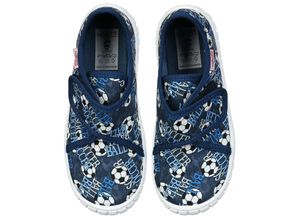 9010159204069 - - Klett-Hausschuhe BILL SOCCER in in blue white Gr30