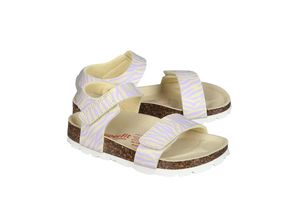 9010159518753 - - Klett-Sandalen ZEBRASTREIFEN in gelb rosa Gr29