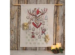 9010251104106 - Adventskalender Hirsch 46 x 60 cm