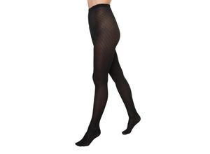 9010352715904 - Strumpfhose Jacquardmuster für Damen schwarz S