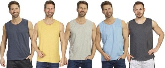 9010444646659 - Tanktop blau melange Größe XXL