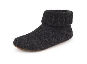 9010554013662 - Gottstein Hausschuhe Knit Boot schwarz melange Gr 38