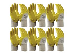 9010582001204 - Vasalat - Schutzhandschuh Gebol Yellow Nitril Handschuh Größe 8 (m) 6 Paar