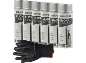 9010582001648 - Vasalat - Dupli-Color Eloxal Spray silber Set - Lackspray für die Lackierung und Lackausbesserung - Sprühlack 400ml 6 Stück