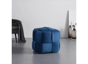 9010585035510 - Hocker Ella Blau Samt