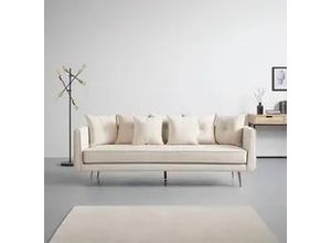 9010585035596 - Bigsofa beige Luis Samt