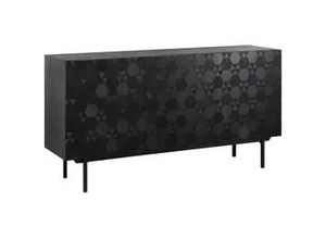 9010585063629 - Sideboard Roma Schwarz Echtholz MDF