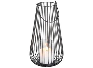 9010585134534 - Laterne  Schwarz  Metall Glas  rund  365 cm  Glaseinsatz  Dekoration Windlichter & Laternen Laternen 9010585134534 - Laterne  Schwarz  Metall Glas  rund  365 cm  Glaseinsatz  Dekoration Windlichter & Laternen Laternen