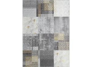 9010585188124 - Flachwebteppich Edessa 1 in Grau Gold ca 80x200cm