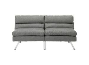 9010585231899 - Schlafsofa Lia hellgrau Lederlook