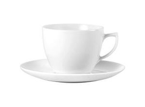 9010585415756 - Kaffeetasse mit Untertasse Katarina in Weiß aus Keramik