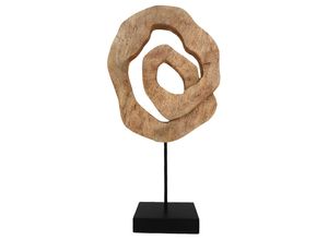 9010585460077 - Skulptur  Natur  Holz Metall  Mangoholz  massiv  Uni  245x52x9 cm  Handmade in India  Kunsthandwerk zum Stellen handgemacht 