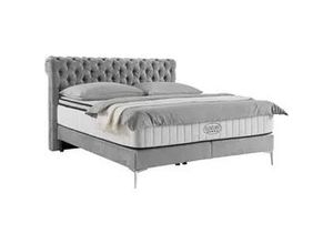 9010585467526 - Boxspringbett Queen in Grau ca 180x200cm