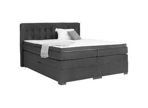 9010585469742 - Boxspringbett Madeira in Dunkelgrau ca 180x200cm