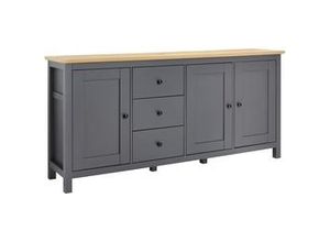 9010585475064 - Sideboard Claudio Dunkelgrau Eiche Artisan