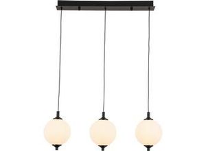 9010585561507 - LED-Hängeleuchte Wilm in Schwarz Weiß max 3x8 Watt