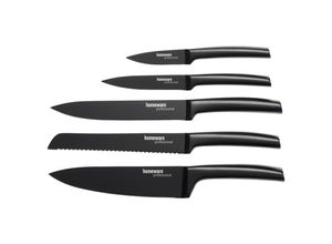 9010585564690 - Homeware Profession Messerset Schwarz Metall 5-teilig Lfgb Klinge antihaftbeschichtet Kochen Küchenmesser Messersets 9010585564690 - Homeware Profession Messerset Schwarz Metall 5-teilig Lfgb Klinge antihaftbeschichtet Kochen Küchenmesser Messersets