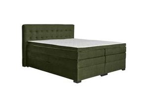 9010585569046 - Boxspringbett Madeira in Grün ca 160x200cm