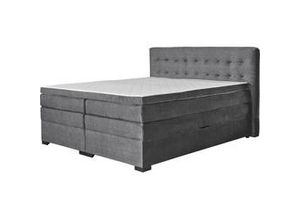 9010585569077 - Boxspringbett Madeira in Grau ca 160x200cm