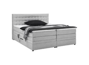 9010585570400 - Boxspringbett Luzern Hellgrau ca 180x200cm