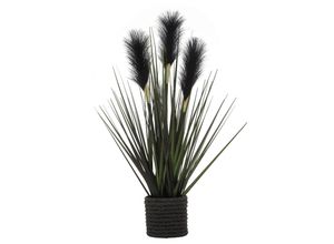 9010585596288 - Dekogras  Schwarz  Metall Kunststoff  40 cm  Dekoration Kunstblumen