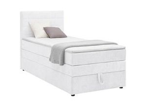 9010585625834 - Boxspringbett Palma in Weiß ca 90x200cm mit Topper