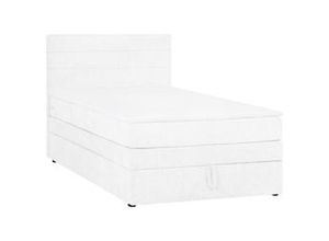 9010585625872 - Boxspringbett Palma in Weiß ca 120x200cm mit Topper