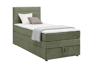 9010585625957 - Boxspringbett Palma in Grün ca 90x200cn mit Topper