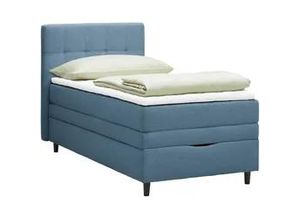 9010585753919 - Boxspringbett Miami in Dunkelblau ca 90x200cm